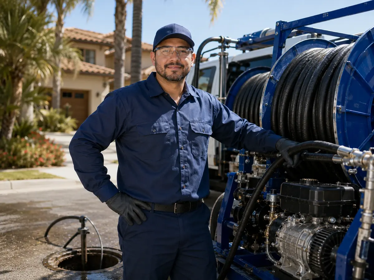 Hydro jet sewer cleaning in Dos Palos