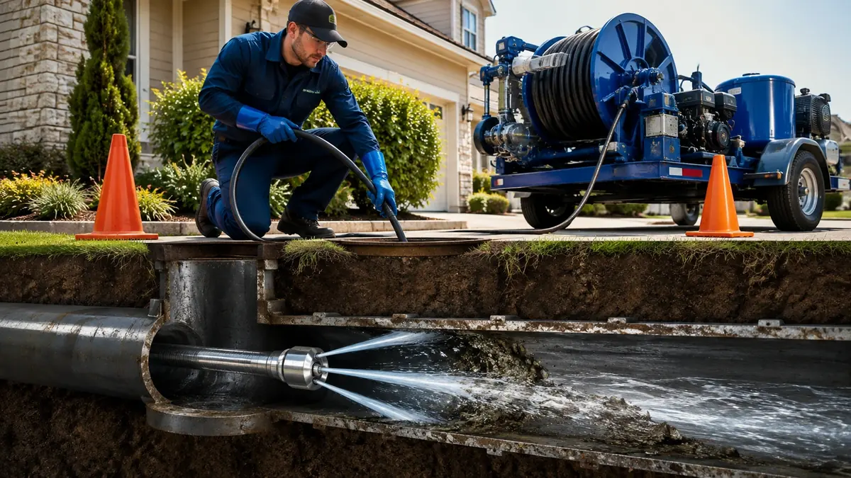 Main Sewer Line Hydro Jet Cleaning in Dos Palos